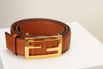 Fendi Leather Belt Brown,