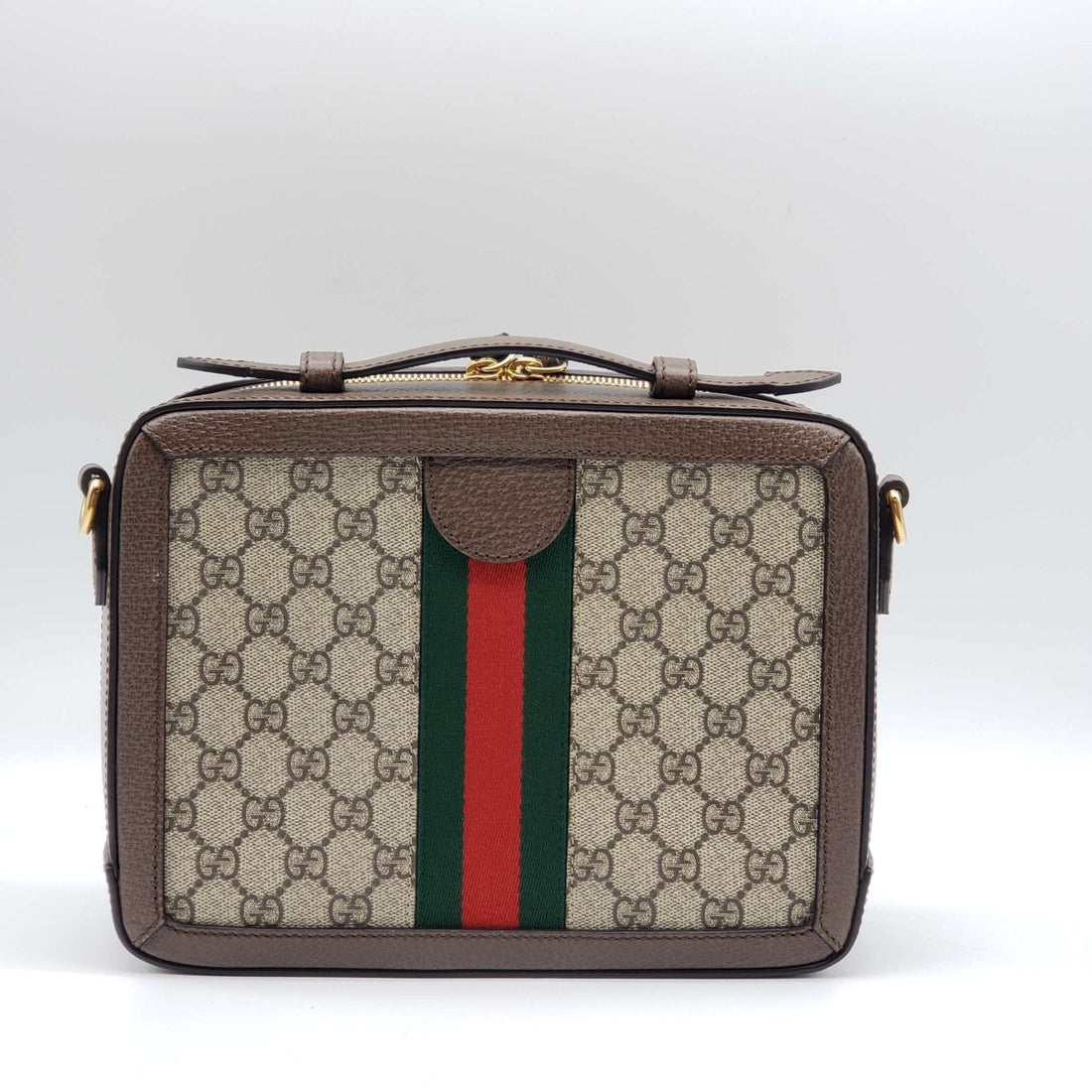 Gucci GG Supreme Web Top Handle Shoulder Bag
