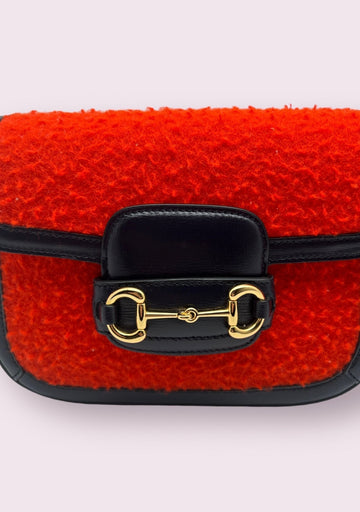 Gucci - Sac Horsebit Laine Cassy et cuir