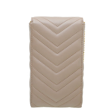 Gucci Dusty Pink GG Marmont Mini Chain Phone Pouch bag