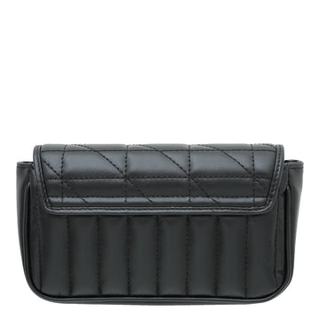 Gucci Black GG Marmont Diagonal Vertical Motifs Bag