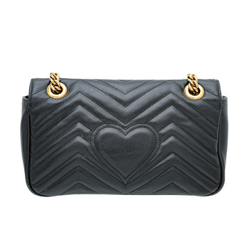 Gucci Black GG Marmont Matelasse Small Bag