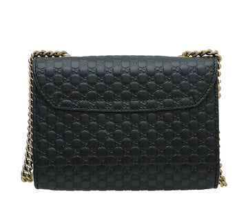 Gucci Black GG Microguccissima Emily Bag
