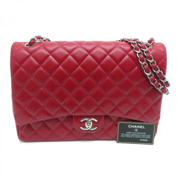 Chanel Maxi Double Flap Red Bag