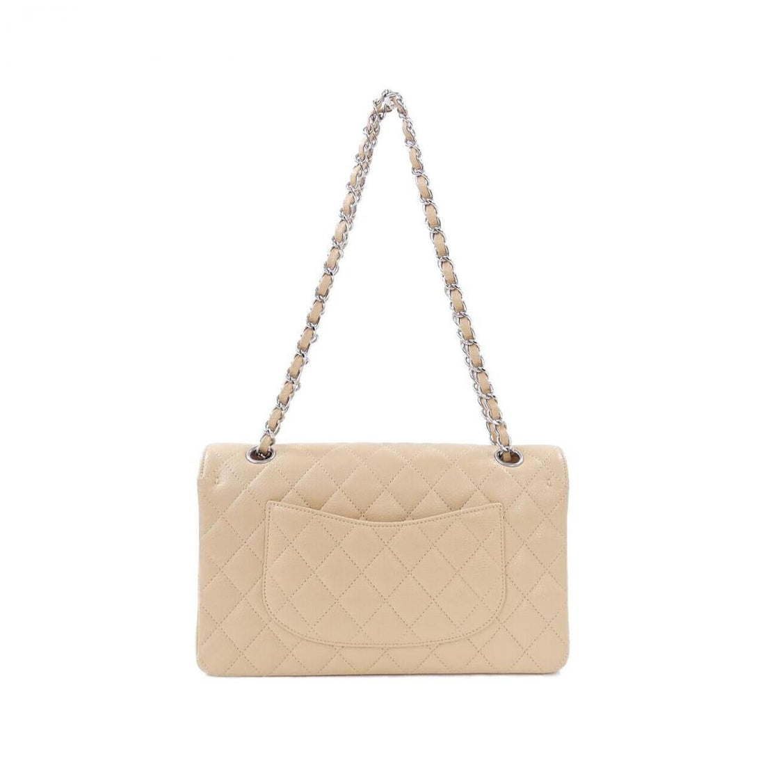 Chanel Caviar Classic beige bag