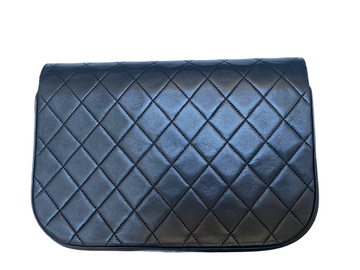 Chanel vintage black quilted flap bag