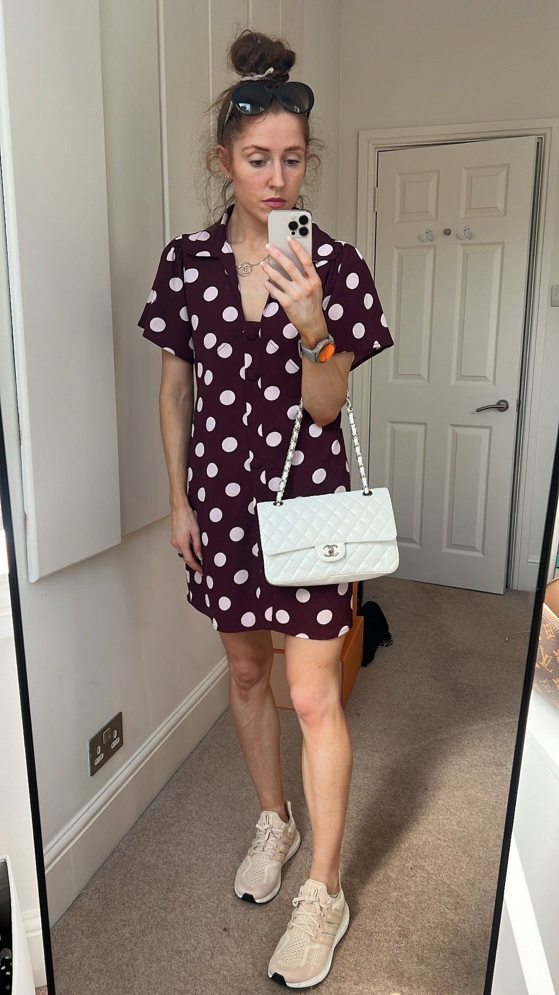Chanel Medium Classic Flap in White Caviar (RRP £8,530)