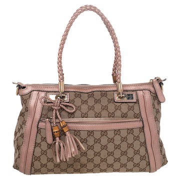 Gucci Beige GG Canvas and Leather Bell Makersluxe