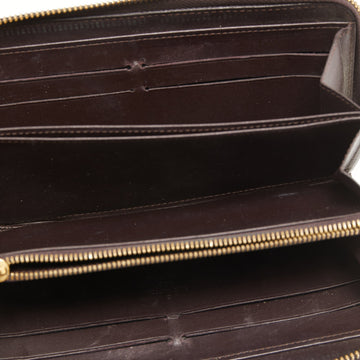 LOUIS VUITTON Amarante Monogram Vernis Zippy Wallet