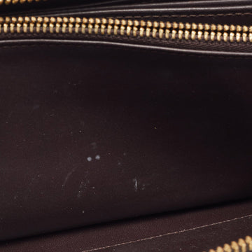 LOUIS VUITTON Amarante Monogram Vernis Zippy Wallet