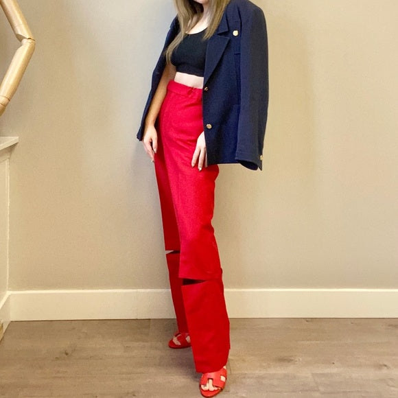 CELINE two-way wool pants