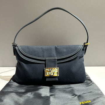?? Price Drop  Fendi Hobo Bag Black Suede Vintage Designer Handbag