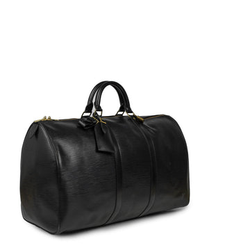Sac Keepall 50 Vintage en cuir épi noir