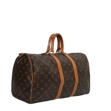 Sac Keepall 45 Vintage en toile monogramme marron