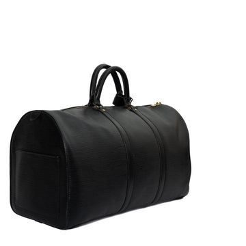 Sac Keepall 55 Vintage en cuir épi noir