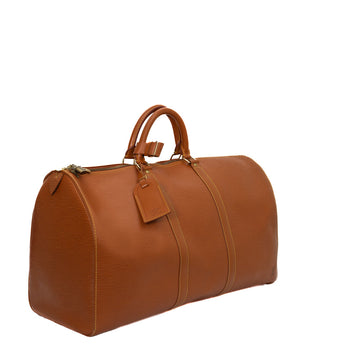 Sac Keepall 50 Vintage en cuir épi marron