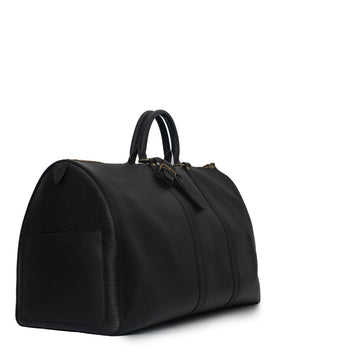 Sac Keepall 55 Vintage en cuir épi noir