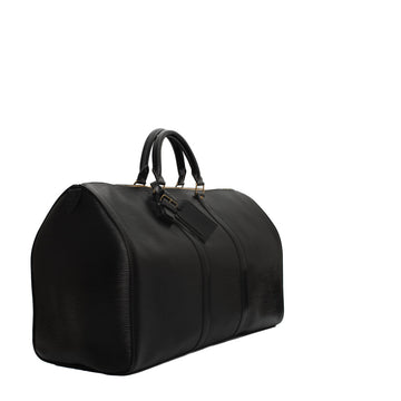Sac Keepall 50 Vintage en cuir noir