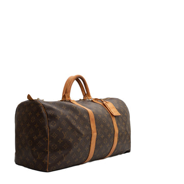 Sac Keepall 50 Vintage en toile monogram marron