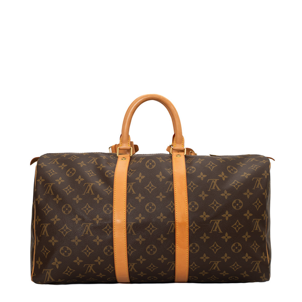 Sac Keepall 45 Vintage en toile monogram marron