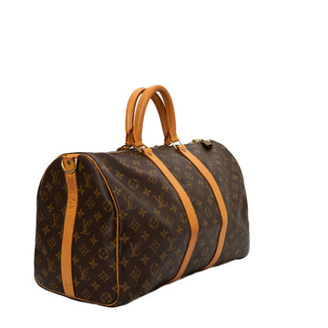 Sac Keepall 45 Vintage en toile monogram marron
