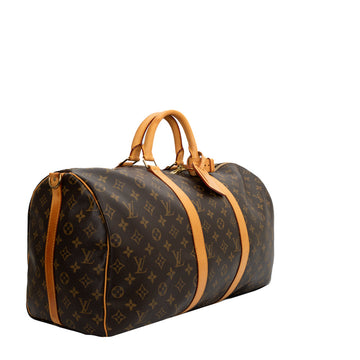 Sac Keepall 50 Vintage en toile monogram marron