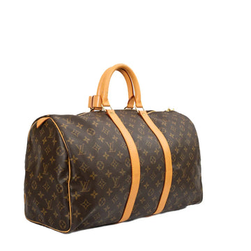 Sac Keepall 45 Vintage en toile monogram marron
