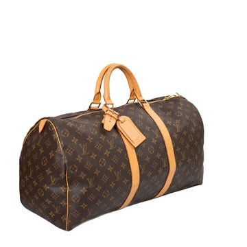 Sac Keepall 50 en toile monogram marron