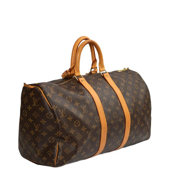 Sac Keepall 45 Vintage en toile monogram marron