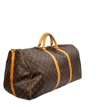 Sac Keepall 60 Vintage en toile monogram marron