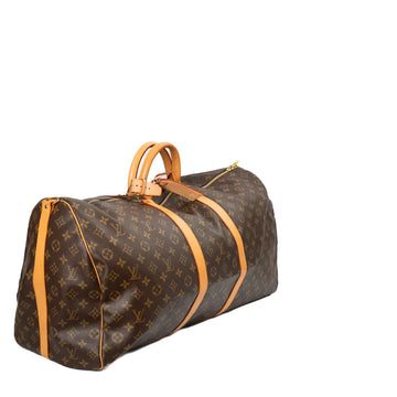 Sac Keepall 60 Vintage en toile monogram marron