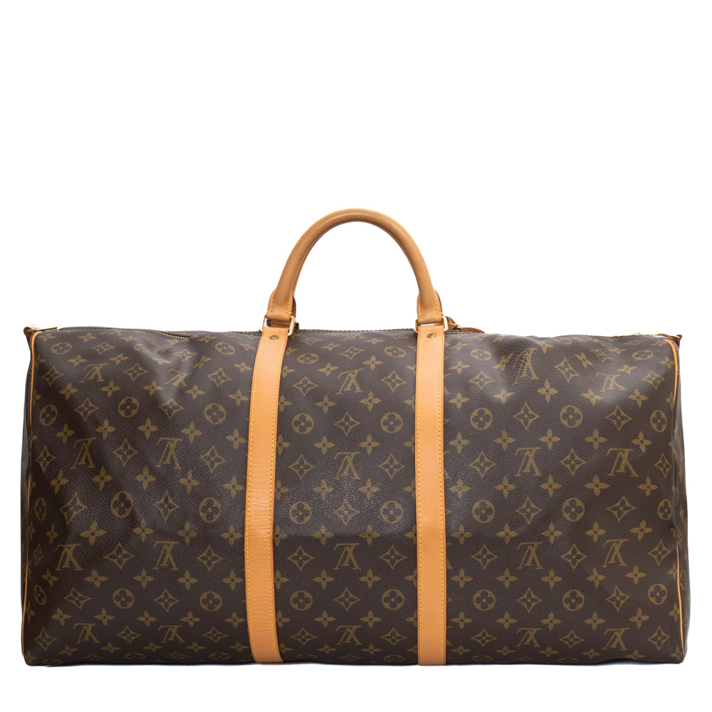 Sac Keepall 60 Vintage en toile monogram marron