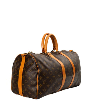 Sac Keepall 45 Vintage en toile monogram marron