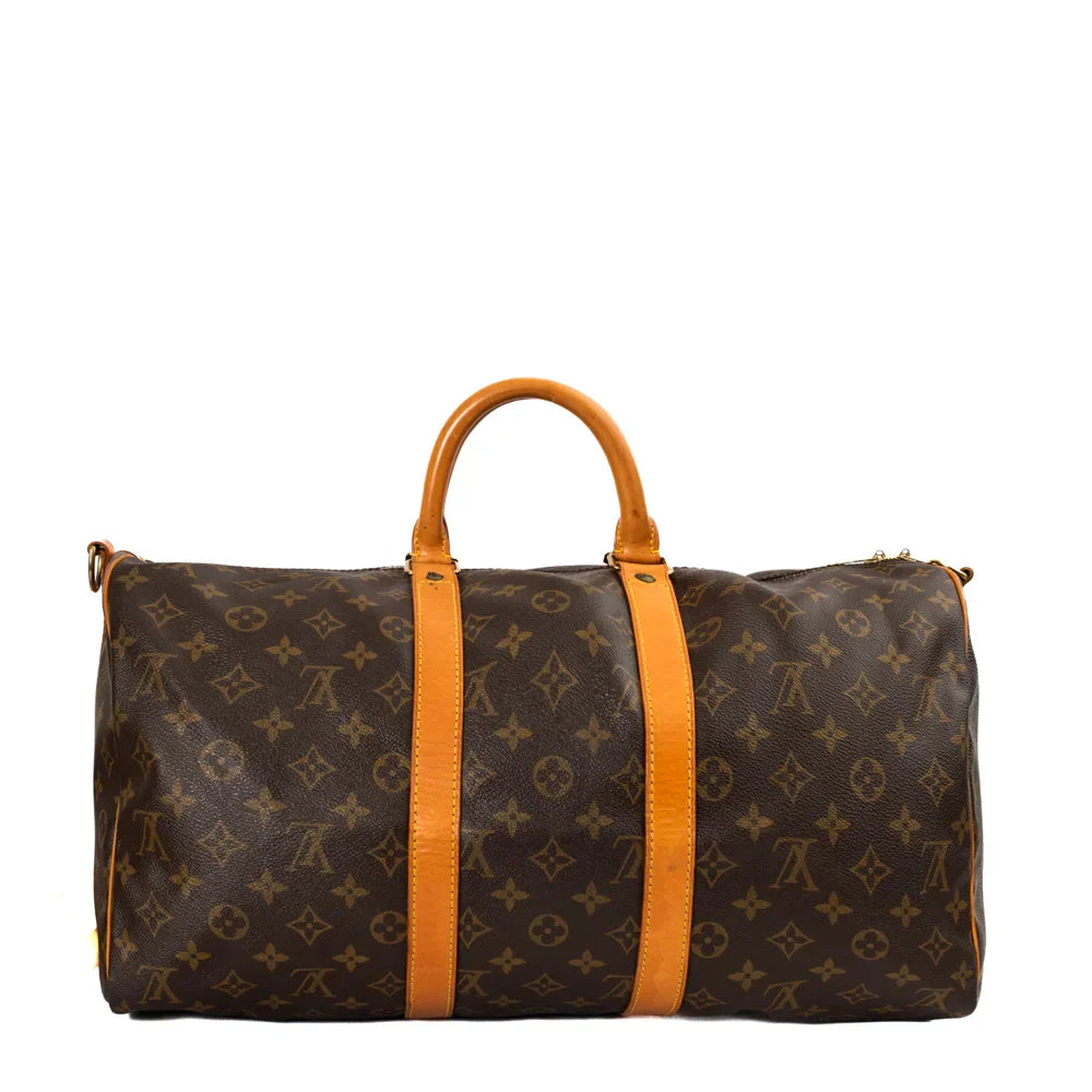 Sac Keepall 45 Vintage en toile monogram marron