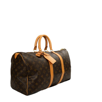 Sac Keepall 45 Vintage en toile monogram marron