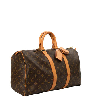Sac Keepall 45 Vintage en toile monogram marron