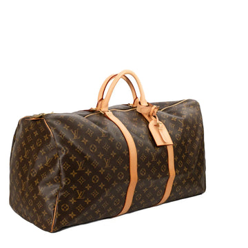 Sac Keepall 60 Vintage en toile monogram marron