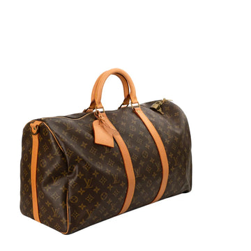 Sac Keepall 50 Vintage en toile monogram marron