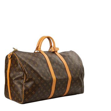 Sac Keepall 55 en toile monogram marron