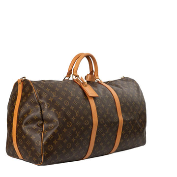 Sac Keepall 60 Vintage en toile monogram marron