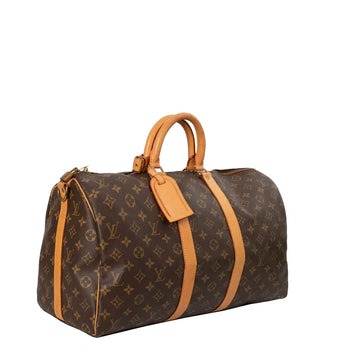 Sac Keepall 45 Vintage en toile monogram marron