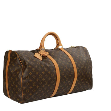 Sac Keepall 60 Vintage en toile monogram marron