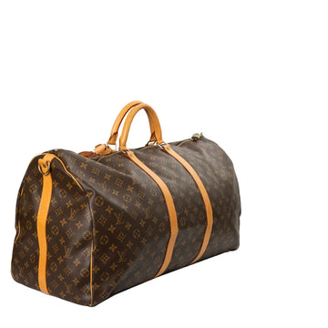 Sac Keepall 60 Vintage en toile monogram marron