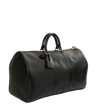Sac Keepall 50 Vintage en cuir épi noir