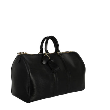 Sac Keepall 45 Vintage en cuir épi noir