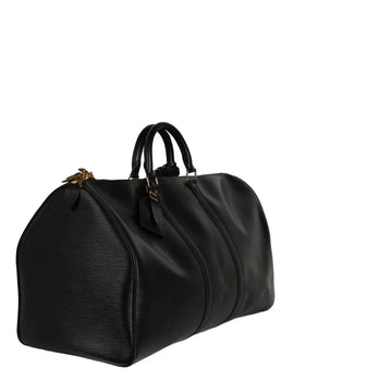 Sac Keepall 55 Vintage en cuir épi noir