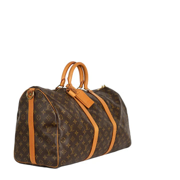 Sac Keepall 50 Vintage en toile monogram marron