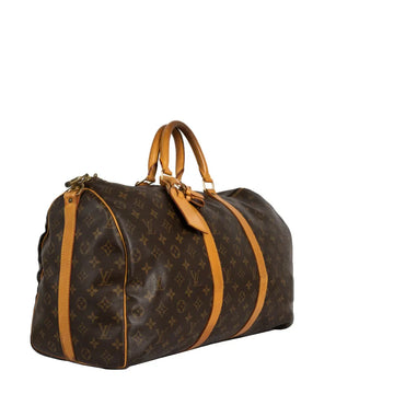 Sac Keepall 50 en toile monogram marron
