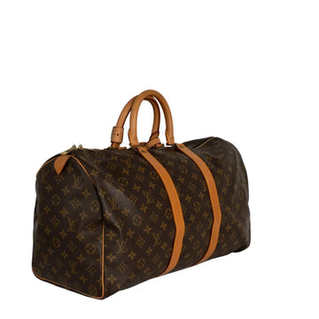 Sac Keepall 45 Vintage en toile monogram marron