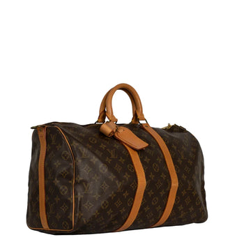 Sac Keepall 45 Vintage en toile monogram marron